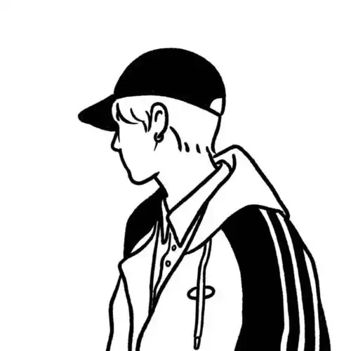  2022年单人头像绘插画男生头像