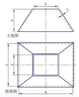  lisp梯形展开图矩形锥管钣金件如何放样展开