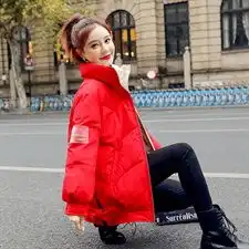  2019新款休闲保暖宽松网红慵懒纯色百搭洋气减龄时尚潮流棉衣