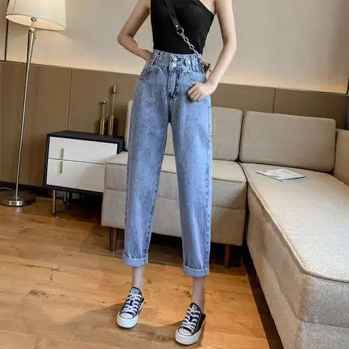  浙江亚马逊欧美潮流牛仔年轻人适合摆什么地摊破洞牛仔裤时尚女士-黄页88网