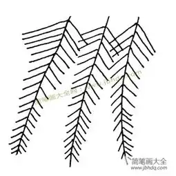  简单的植物简笔画树叶简笔画图片