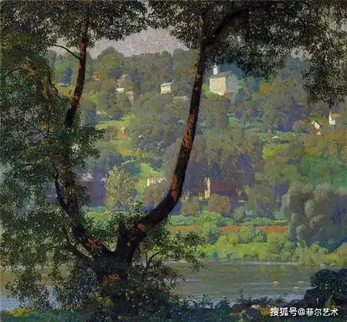  美国印象派画家丹尼尔加伯风景油画作品欣赏