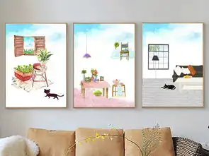  北欧简约手绘唯美治愈型无框画图片设计素材高清模板下载19.55mb卡通动漫装饰画大全