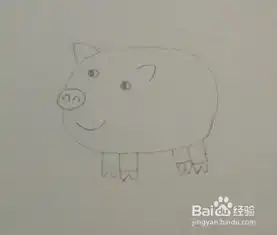  简笔画动物中国生肖猪