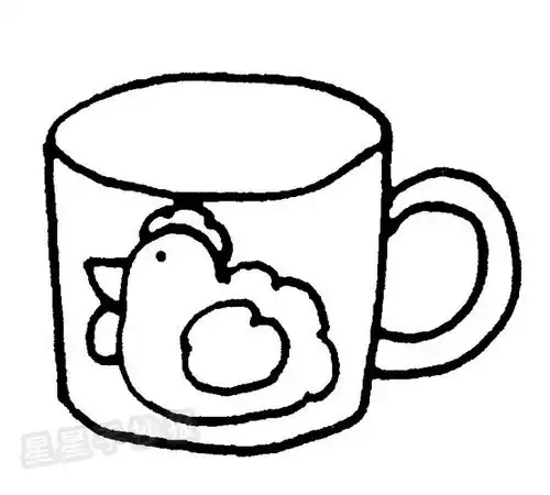  杯子简笔画图片步骤教程