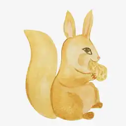  吃面包的松鼠插画图片素材其他格式下载动漫人物大全