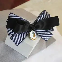  契约饰界手工蝴蝶结顶夹后现代风格人头像堆糖,美好生活研究所
