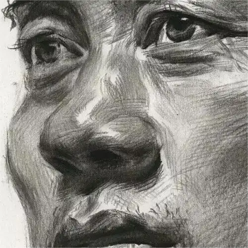  初学简单素描画人脸头像,人物素描画头像