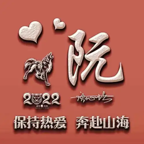 2022你该换个微信头像了,新款励志大气生肖签名头像,请查收带走
