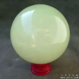  天然冰州石球