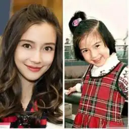  杨幂小时候很可爱,赵丽颖呆萌,而她是从小美到大