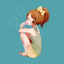  突然想吃会吸的冻,做个同样的鬼脸
