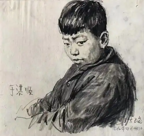 速写人物头像素材速写人