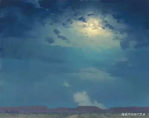  美国画家大卫格里芬谜一样的风景油画作品欣赏