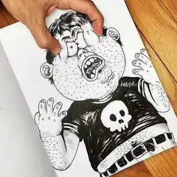  为了分享快乐而创作的插画