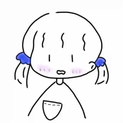 手绘简笔头像女