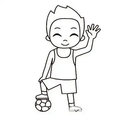  怎样画简单的小男孩简笔画
