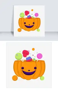  美味万圣节南瓜糖果插画素材图片素材psb格式下载动漫人物大全