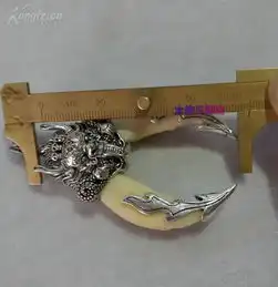  辟邪神器正宗纯天然野生狗牙镶嵌龙头项坠纯手工镶嵌牙品质好