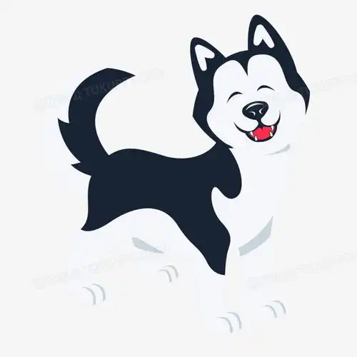  卡通手绘哈士奇狗狗中的战斗机png图片素材免费下载手绘png30003000像素