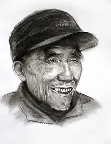 简笔素描头像肖像画