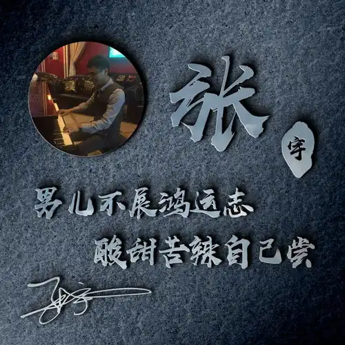 用你的姓氏做头像,龙凤呈祥3d烫金大气签名头像,为你设计好了