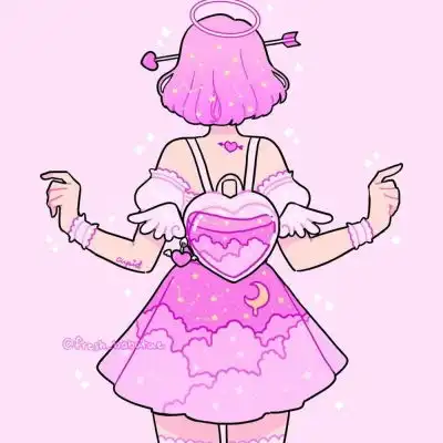  插画头像彩色背影手绘可爱清新女生头像我要个性网