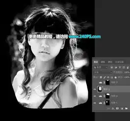  抠取复杂背景下人像头发丝的ps方法2