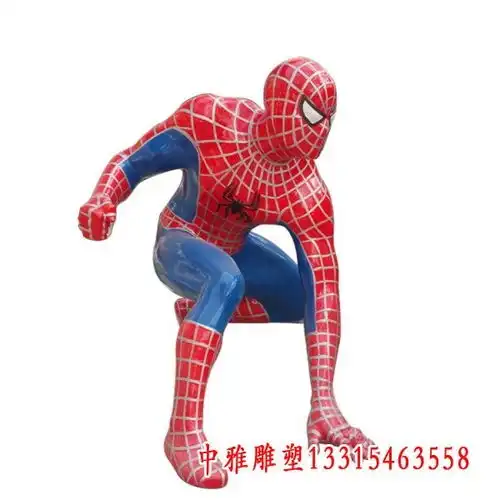  动漫蜘蛛侠玻璃钢雕塑德州蜘蛛侠玻璃钢雕塑价格
