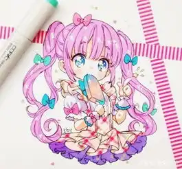  十二星座专属马克笔手绘,巨蟹座制服少女,双鱼座可爱值爆表