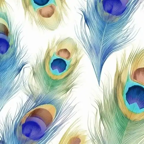  荧光色野生动物孔雀羽毛纹理图片广告素材下载至来源处