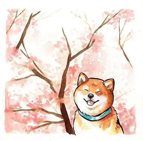 柴犬卡通头像可爱呆萌