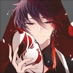  二次元少年面具帅哥