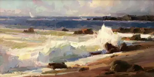  旅美画家梁革作品欣赏