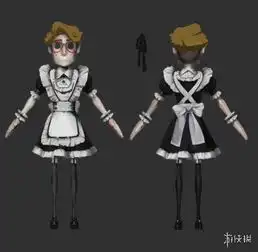  第五人格自带腮红的女仆装幸运儿女仆装欣赏