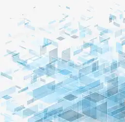  蓝色透明立体方块科技背景图png图片素材免费下载png格式熊猫办公