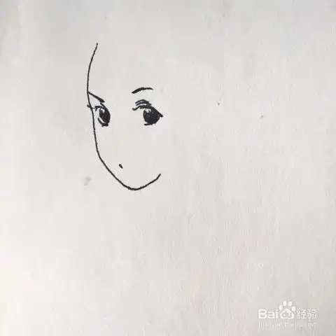  钢笔人物头像速写中头发的绘画步骤卡通简笔画