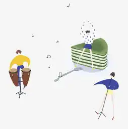  音乐主题之弹奏的小人儿创意插画图片素材其他格式下载动漫人物大全