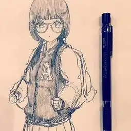 速写人物头像素材动态