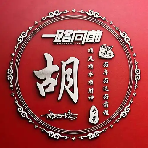  2022你的微信头像该换新了,一路向前鸿运当头3d签名头像,请查收