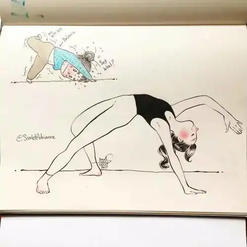  想象中vs现实中练瑜伽的你,一模一样,没毛病