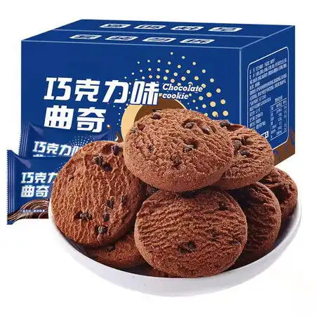  比比赞曲奇饼干小包装独立巧克力味网红小饼干批发lj