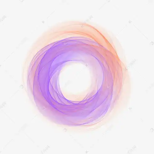  抽象彩色简约线条圆圈曲线素材图片免费下载千库网