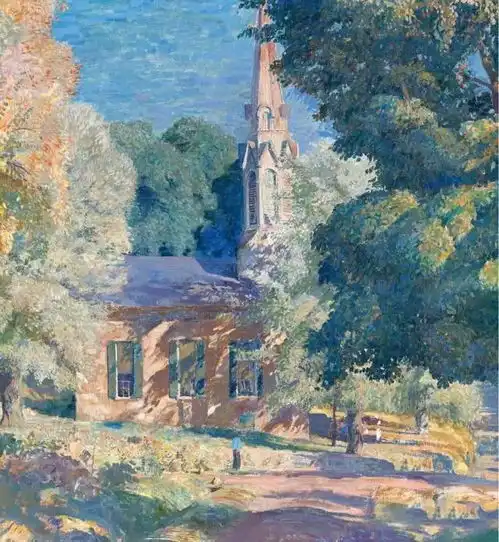  美国印象派画家丹尼尔加伯风景油画作品欣赏