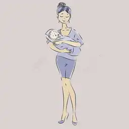  抱着婴儿的女人图片矢量图免费下载eps格式编号26030839千图网