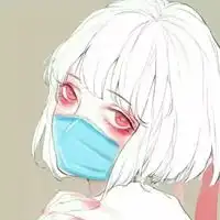  女生头像漫画高冷漫画版高冷戴口罩女生头像
