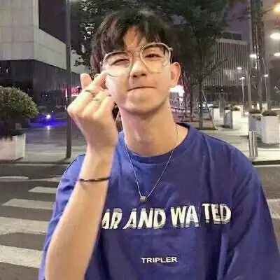  蓝色系男生头像可爱有个性