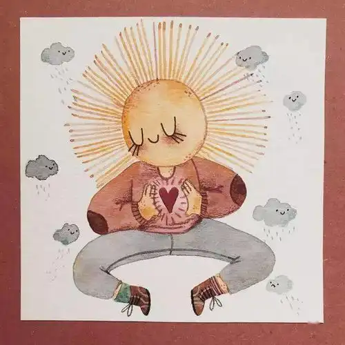  彩铅小插画,有趣的创意让人会心一笑