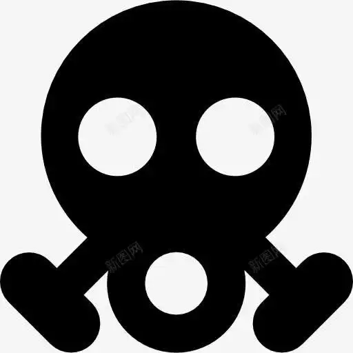  防毒面具图标平面电商创意素材军队图标