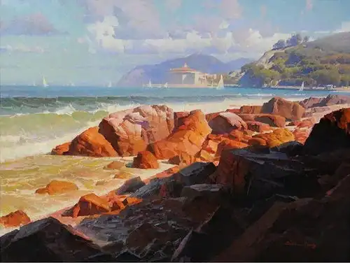  旅美画家梁革油画作品选